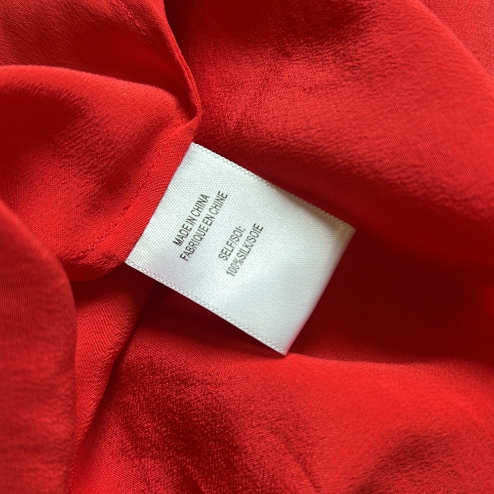 Haute Hippie Coral Silk Beaded Sleeveless Top, size Large - Picture 7 of 7